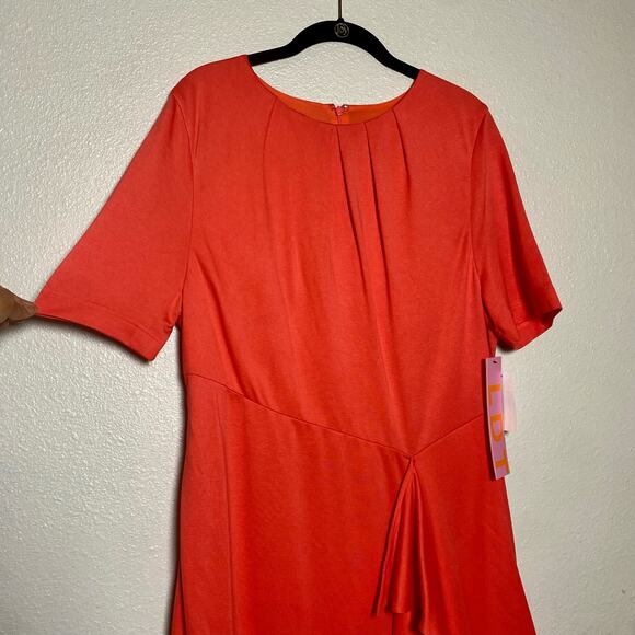 LDT Coral Short Sleeve Sheath Dress size 12 NWT - Picture 13 of 14